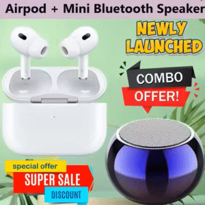Air bud+ Speaker True Wireless Bluetooth Earphones (20+ Hrs Playtime, Noise Cancelling, White)Airbud+Speaker True Wireless Bluetooth Earphones (20+ Hrs Playtime, Noise Cancelling, White)