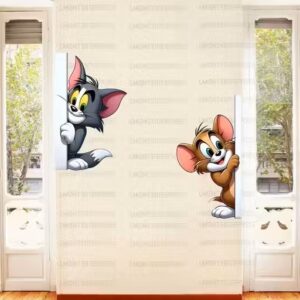 Kids Cartoon Wall Sticker | Multicolor PVC Vinyl Adhesive Wall Décor for Bedroom & Playroom (30 x 40 cm)